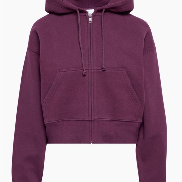 ✨Host pick✨Aritiza Cozy Sweatfleece Boyfriend Boxy Zip Hoodie XS - Picture 3 of 5